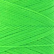 Bobine de fil ciré Linhasita pour micro macramé 0.75 mm - Fluo Green (329) x228m