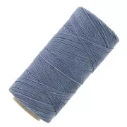 Bobine de fil ciré Linhasita pour micro macramé 0.75 mm - Jeans (384) x228m