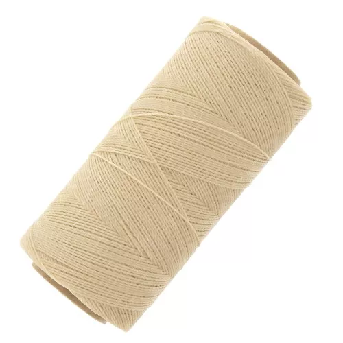 Bobine de fil ciré Linhasita pour micro macramé 0.5 mm - Sand (924) x335m