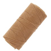 Bobine de fil ciré Linhasita pour micro macramé 1 mm - Cinnamon (Palha) x168m|raw }}