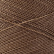 Bobine de fil ciré Linhasita pour micro macramé 1 mm - Caramel Brown (362) x168m