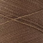 Bobine de fil ciré Linhasita pour micro macramé 1 mm - Caramel Brown (362) x168m
