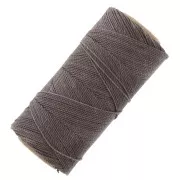 Bobine de fil ciré Linhasita pour micro macramé 1 mm - Marron Chocolat (583) x168m