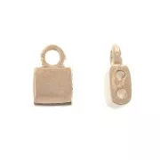 Cymbal Bead Endings Embout de finition pour Tila Beads 7.5x5mm Piperi Doré Rose x1