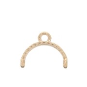 Cymbal Embout pour tissage de Miyuki Delica 11/0 12mm Skaloti II Doré Rose x1|raw }}