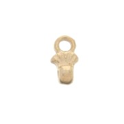 Cymbal - Embout de finition pour Rocaille Miyuki 8/0 4x7 mm Pilos Doré Rose x1
