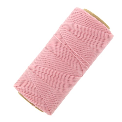 Bobine de fil ciré Linhasita pour micro macramé 0.75 mm - Baby Pink (239) x228m