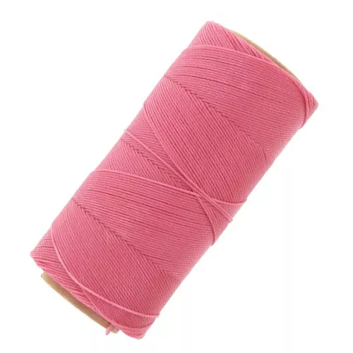 Bobine de fil ciré Linhasita pour micro macramé 0.75 mm - Candy Pink (629) x228m