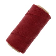 Bobine de fil ciré Linhasita pour micro macramé 0.75 mm - Dark Red (44) x228m|raw }}
