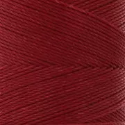 Bobine de fil ciré Linhasita pour micro macramé 0.75 mm - Dark Red (44) x228m
