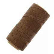 Bobine de fil ciré Linhasita pour micro macramé 0.75 mm - Caramel Brown (362) x228m