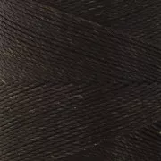 Bobine de fil ciré Linhasita pour micro macramé 0.75 mm - Marron Foncé (205) x228m