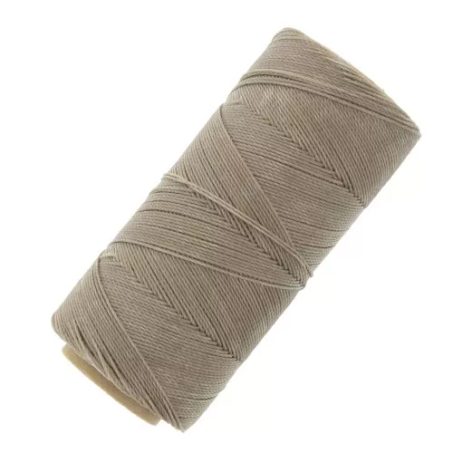 Bobine de fil ciré Linhasita pour micro macramé 0.75 mm - Greige (04) x228m