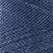 Bobine de fil ciré Linhasita pour micro macramé 0.75mm Bleu Jean foncé (275) x228m