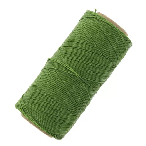 Bobine de fil ciré Linhasita pour micro macramé 0.75 mm - Grass Green (352) x228m