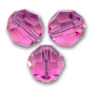 Perles rondes  PureCrystal 5000 5 mm Rose x10|raw }}