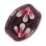 Olive plate 22x18 mm Amethyst x1