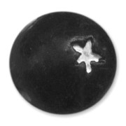 Ronde en argile décor étoile 15 mm Jet x1|raw }}