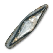 Perle tube natural effect 50x12 mm Luxi Black x1