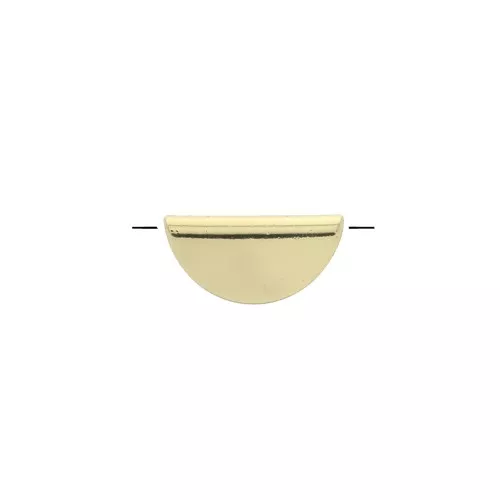 Poussoir demi-lune 12x6 mm pour cordon 1 mm - Doré x1