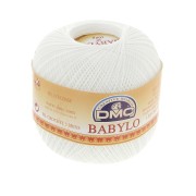 Fil à crocheter Babylo 30 DMC en coton Blanc x 1000 m|raw }}