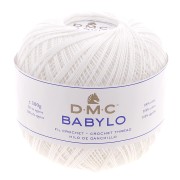 Fil à crocheter Babylo 10 DMC en coton Blanc x 530 m|raw }}