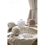 Fil à crocheter Babylo 10 DMC en coton Blanc x 530 m