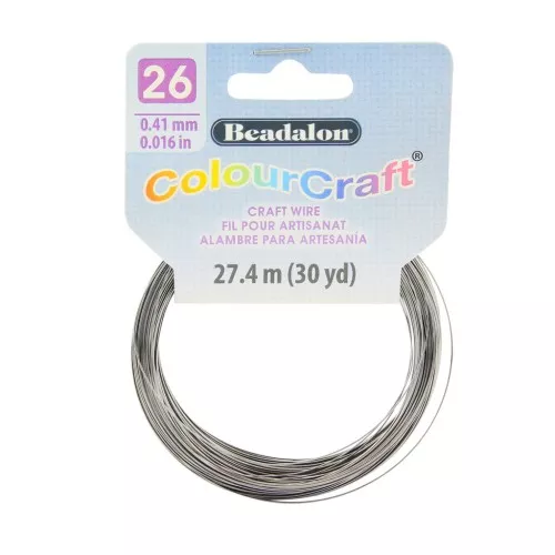 Fil de cuivre rond ColourCraft Wire 0.41 mm - Gunmetal x27.4 m