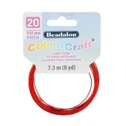 Fil de cuivre rond ColourCraft Wire 0.81 mm - Rouge x7.3 m