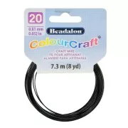 Fil de cuivre rond ColourCraft Wire 0.81 mm - Noir x7.3 m