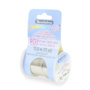 Fil de cuivre rond ColourCraft Wire 0.81 mm - Argenté anti-ternissement x13.8 m
