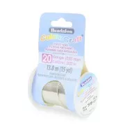 Fil de cuivre rond ColourCraft Wire 0.81 mm - Argenté anti-ternissement x13.8 m