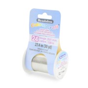 Fil de cuivre rond ColourCraft Wire 0.51 mm - Argenté anti-ternissement x27.4 m