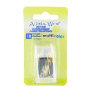Fil de cuivre Artistic Wire Multicolore 1 mm - Argenté - Doré - Noir x1.8m