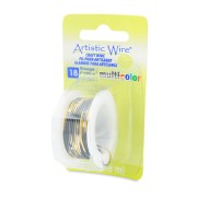 Fil de cuivre Artistic Wire Multicolore 1 mm - Argenté - Doré - Noir x1.8m