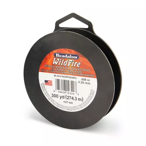 Fil nylon tressé WildFire 0.20 mm - Noir x274.3 m