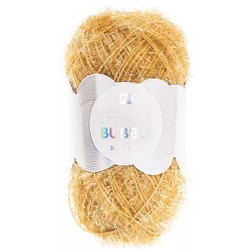 Creative Bubble - Fil à crocheter pour éponge tawashi - Moutarde x50g