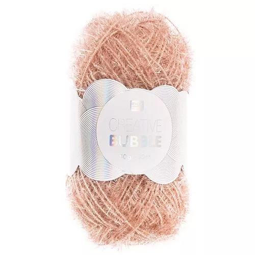 Creative Bubble - Fil à crocheter pour éponge tawashi - Nude x50g