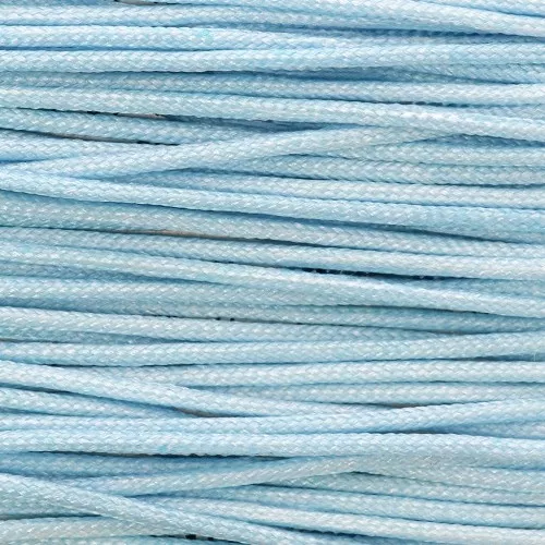 Fil de jade / Fil nylon tressé 0.8 mm - Bleu Azur x2.90 m