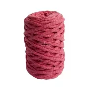 Bobine de cordon DMC 4 mm coton recyclé pour macramé - Eco Vita 12 - Fuchsia x55m