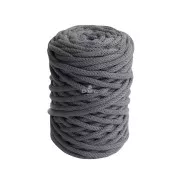Bobine de cordon DMC 4 mm coton recyclé pour macramé - Eco Vita 12 - Gris x55m