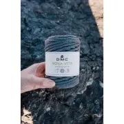 Bobine de cordon DMC 4 mm coton recyclé pour macramé - Eco Vita 12 - Gris x55m