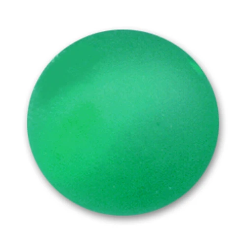 Perle ronde Polaris Dépolie 14 mm Emerald x1