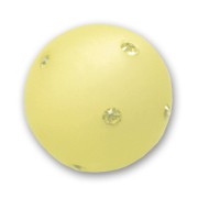 Perle ronde strass Polaris 16 mm Jonquil x1