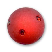 Perle ronde strass Polaris 14 mm Light Siam x1|raw }}