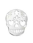 Pendentif tête de mort mexicaine 18x15 mm en Argent 925 x1