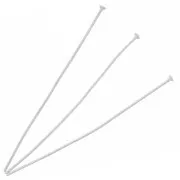 Clous tête plate 50x0.7 mm souple argenté x25