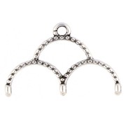 Cymbal Embout pour tissage de perles Delica 11/0 22.8 mm Skaloti III Arg vieil x1|raw }}