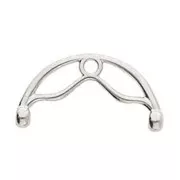 Cymbal - Embout pour tissage de perles Rocaille 8/0 18.5mm Sitanos II Arg vieil x1