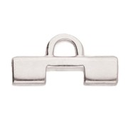 Cymbal - Embout pour tissage de perles Tila Beads 15x8mm Soros II Argenté vieil x1|raw }}